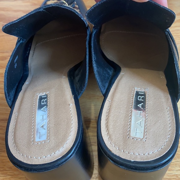 Tahari mule animal print genuine calf leather - Picture 5 of 7